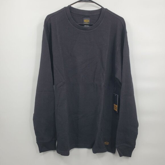 RVCA Day Shift Thermal Long Sleeve Shirt Top Men Size XXL NWT Waffle Knit - Picture 1 of 15